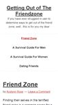 Mobile Screenshot of gettingoutofthefriendzone.net